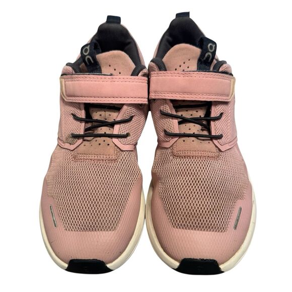 On Running Cloud Play Shoes Kids Size K3 Pink Zephyr White Athletic Sneakers - Picture 2 of 7